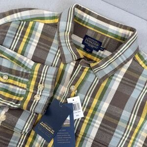 Pendleton Mens XXL Cotton Flannel Plaid Button Down Shirt RA1144-79541 NWT
